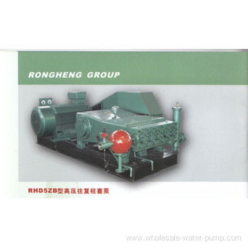 Single cylinder reciprocating high pressure pump